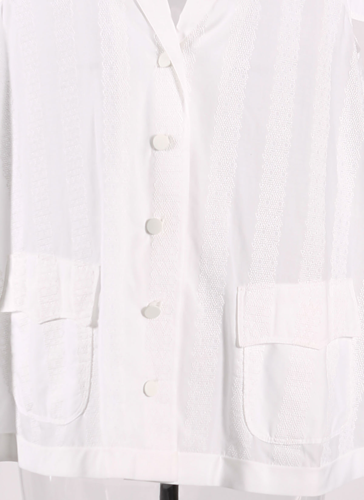 Art Deco short sleeve shirt - White