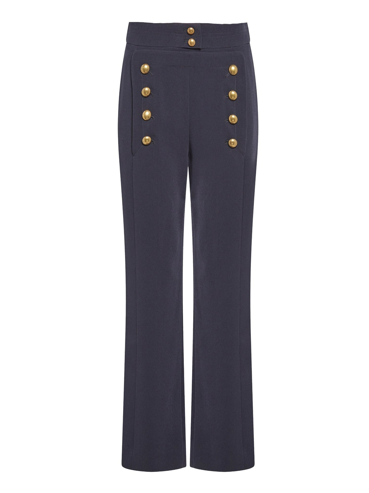 OK PORTE_Pantalon officier à boutons - Iconic Navy