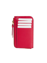 NO PORTE_Porte-cartes Chloé C en cuir - Raspberry