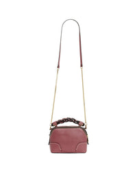 NO PORTE_Nano sac Edith en cuir - Sepia Brown