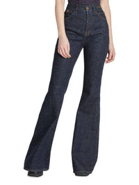 OK PORTE_Jean brut évasé - Iconic Navy