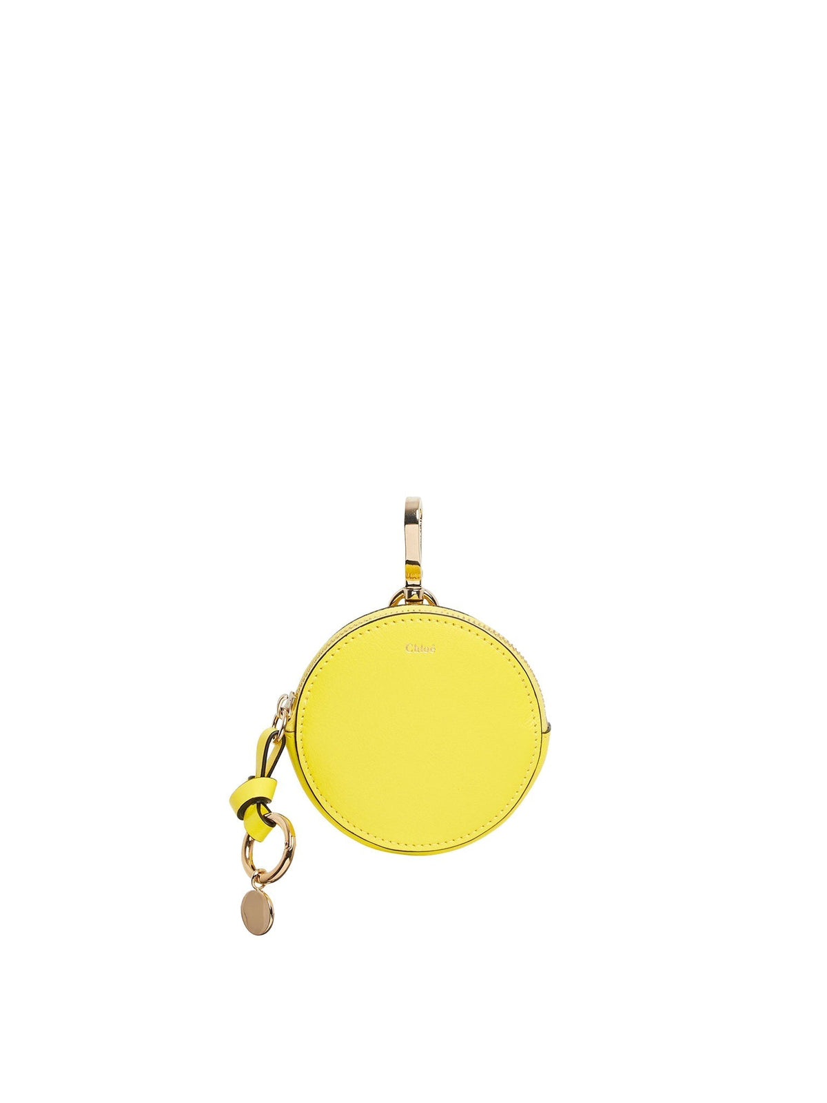 NO PORTE_Petit porte-monnaie Alphabet en cuir - Mimosa Yellow