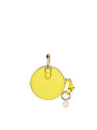 NO PORTE_Petit porte-monnaie Alphabet en cuir - Mimosa Yellow