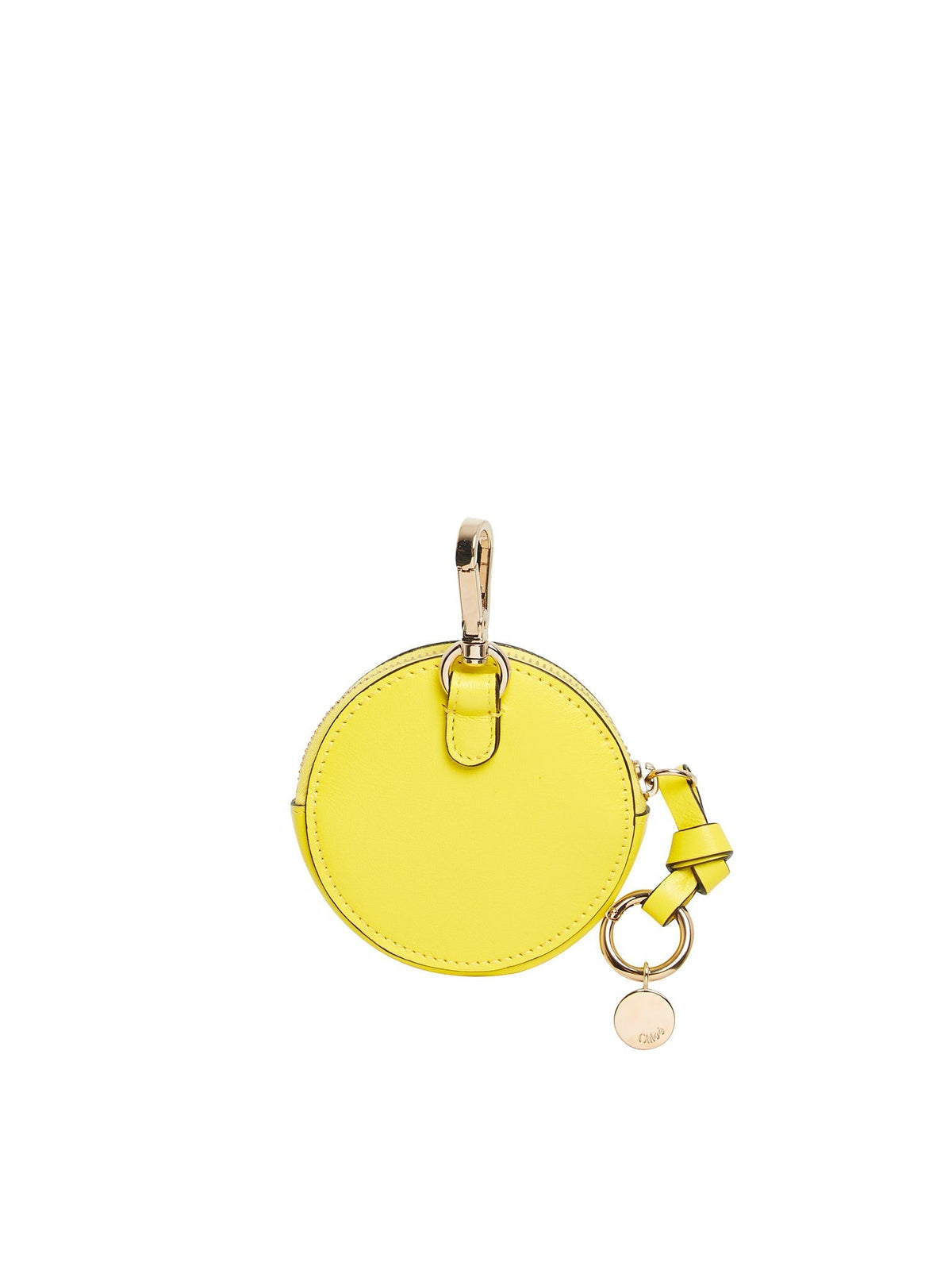 NO PORTE_Petit porte-monnaie Alphabet en cuir - Mimosa Yellow