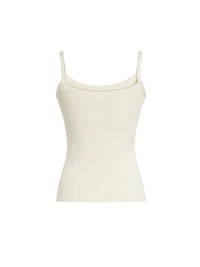 OK PORTE_Débardeur en laine - Lovely White