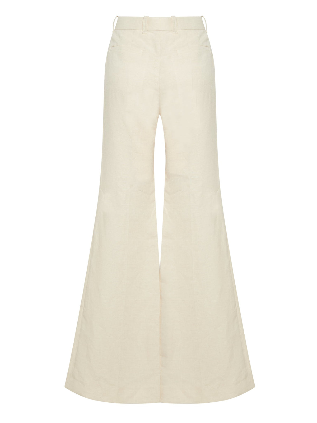 OK PORTE_Pantalon vertical en lin - Coconut Milk
