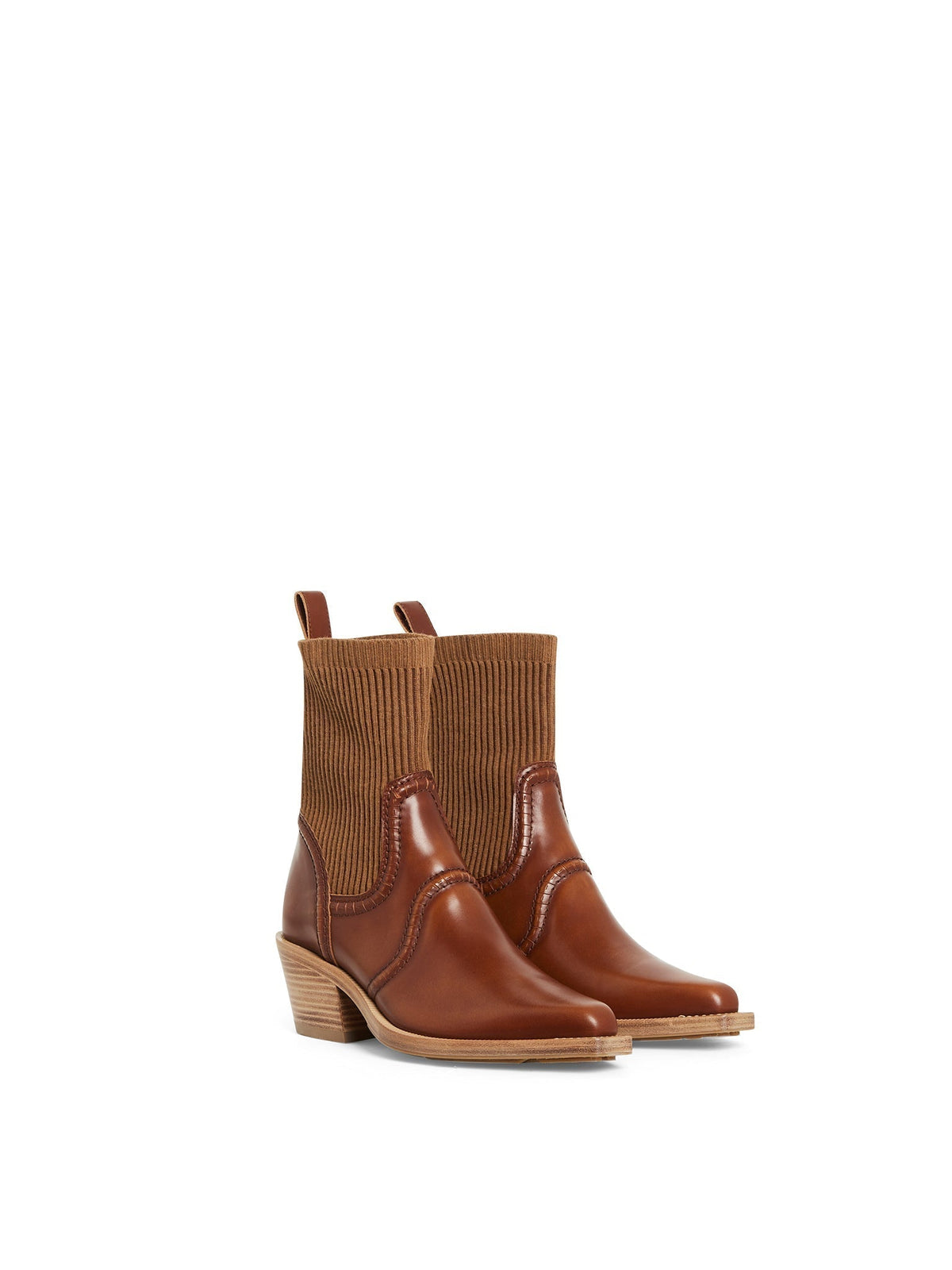 NO PORTE_Tan ANKLE BOOTS - Tan