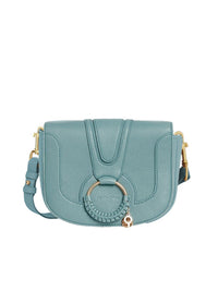 NO PORTE_Sac à bandoulière Hana en cuir - Mineral Blue