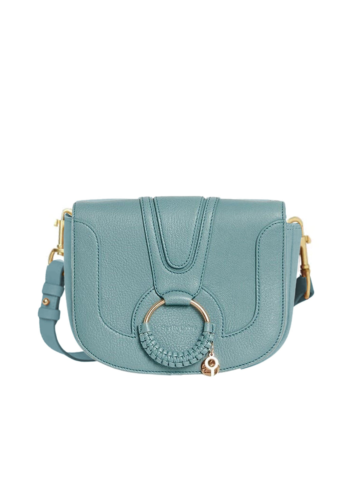 NO PORTE_Sac à bandoulière Hana en cuir - Mineral Blue