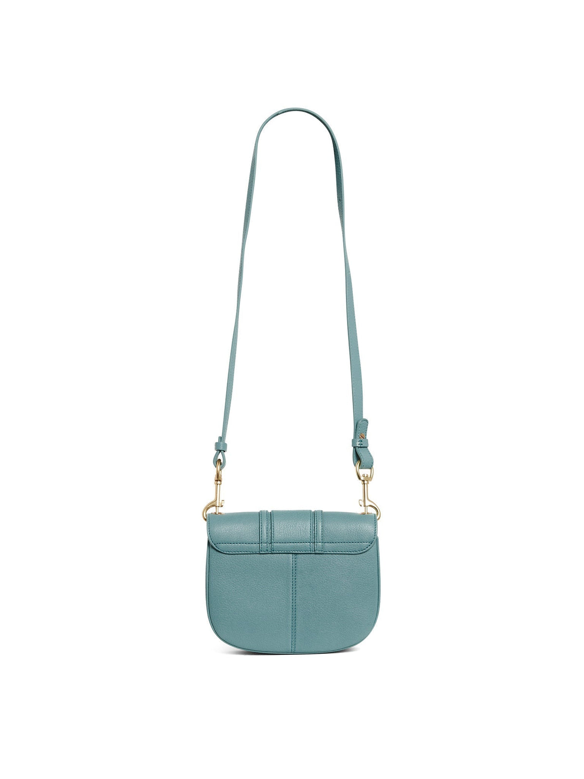 NO PORTE_Sac à bandoulière Hana en cuir - Mineral Blue