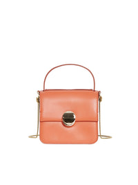 OK PORTE_Petit sac à main Penelope en cuir - Tawny Orange