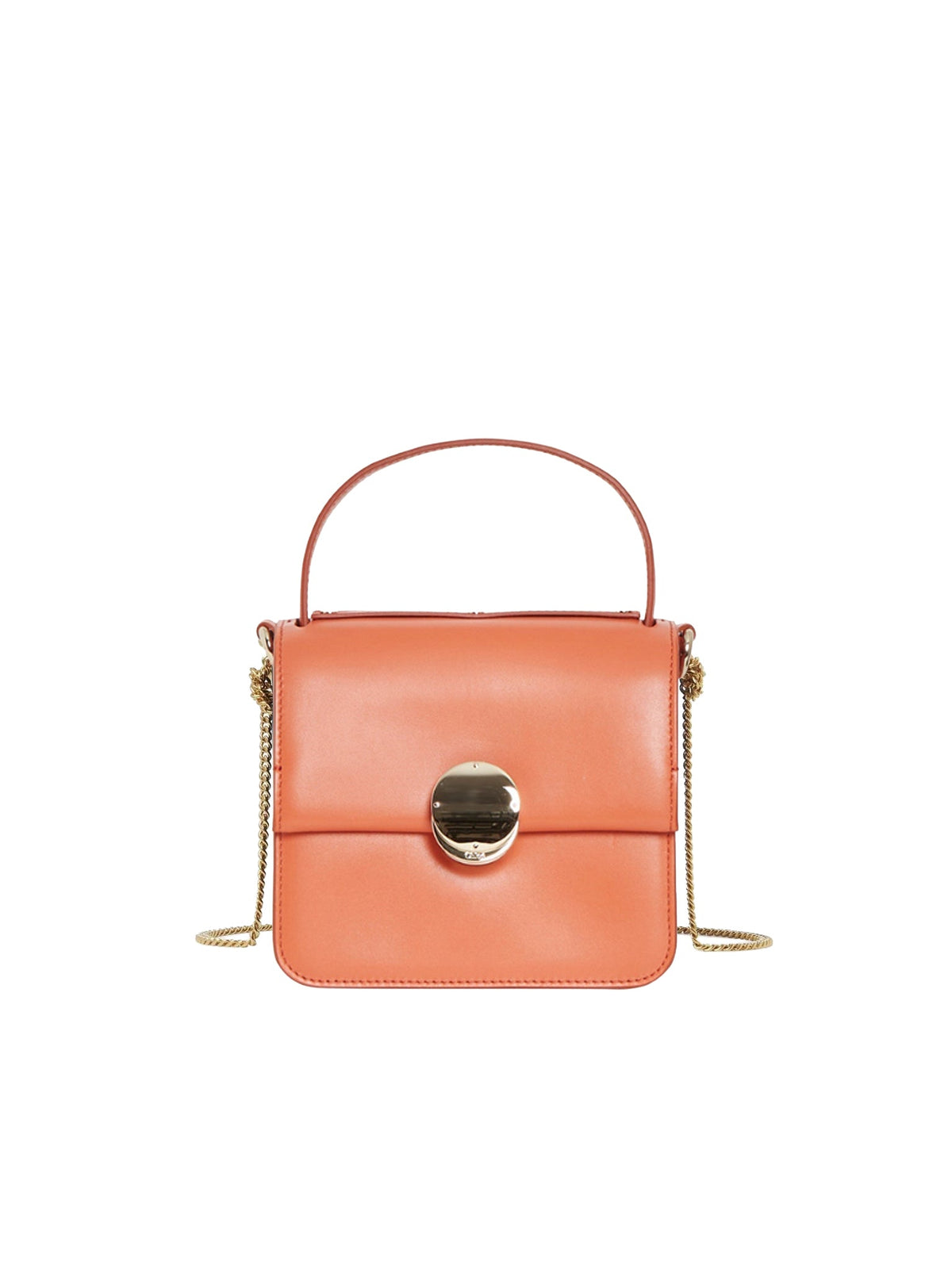 OK PORTE_Petit sac à main Penelope en cuir - Tawny Orange