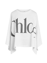 OK PORTE_T-shirt ample court à logo - White