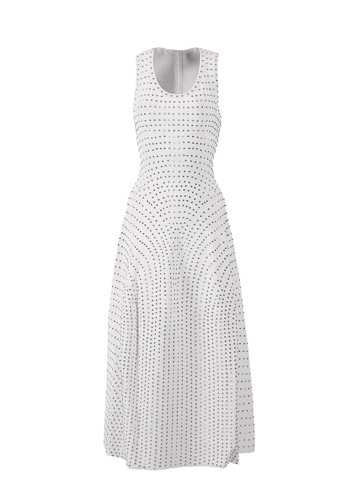 Robe sans manches cloutée Nebuleuse - Blanc Optique