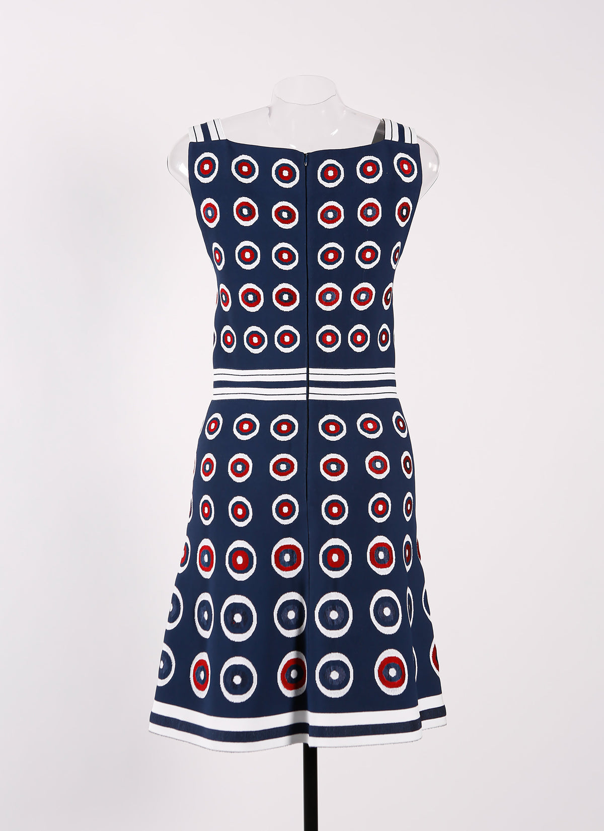 Atomic sleeveless dress - Multicolour blue