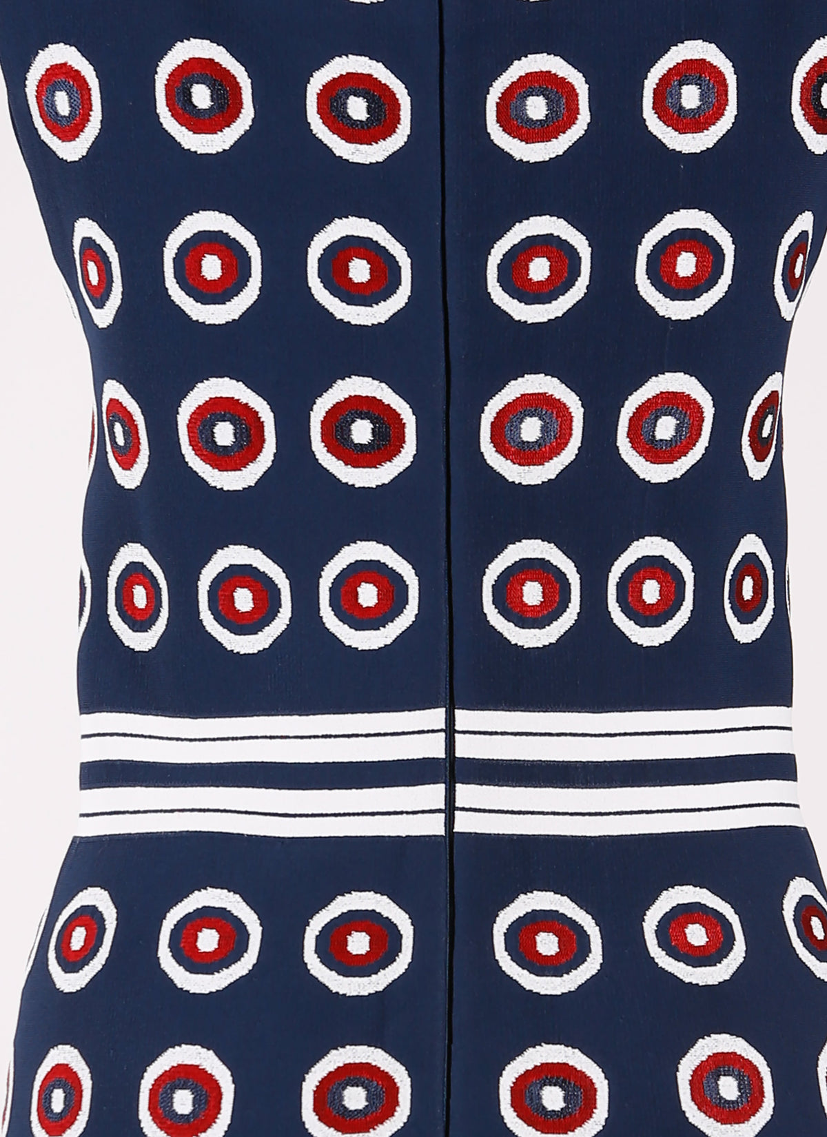 Atomic sleeveless dress - Multicolour blue