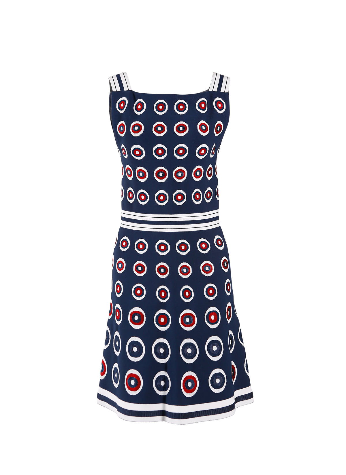 Atomic sleeveless dress - Multicolour blue