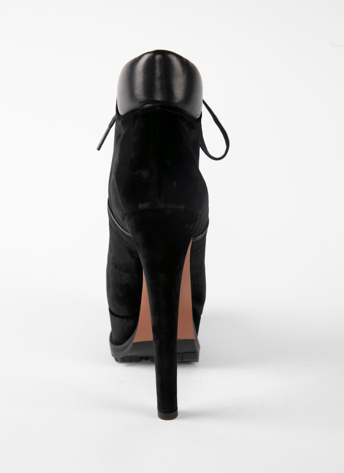 Velvet 165 high platform boots - Black intense