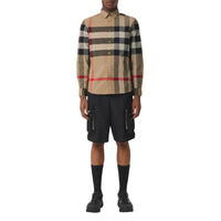 M CASUAL SHIRT LS ARCHIVE BEIGE IP CHK