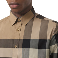 M CASUAL SHIRT LS ARCHIVE BEIGE IP CHK