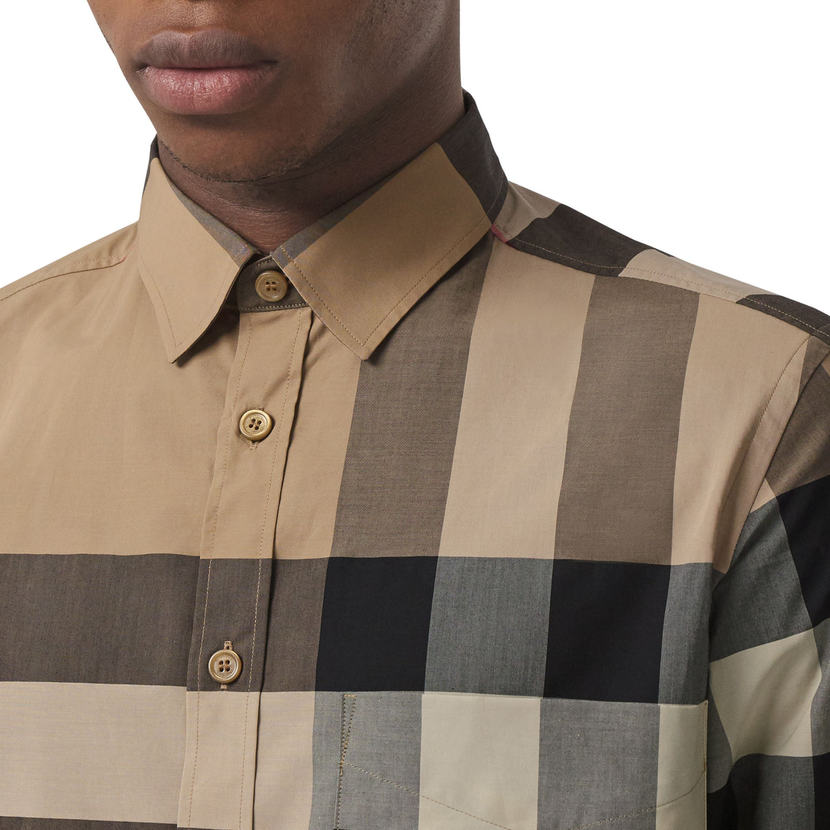 M CASUAL SHIRT LS ARCHIVE BEIGE IP CHK