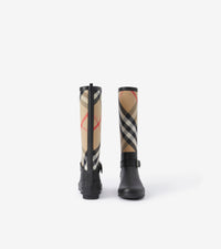 W RAINBOOT NOIR/BEIGE ARCHIVE