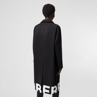 W S BREASTED COAT NOIR