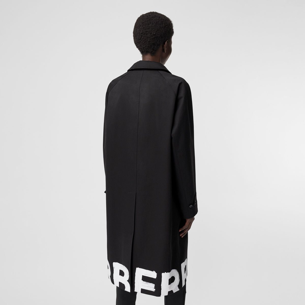 W S BREASTED COAT NOIR