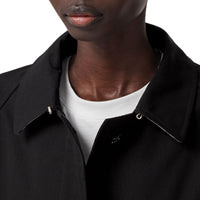 W S BREASTED COAT NOIR