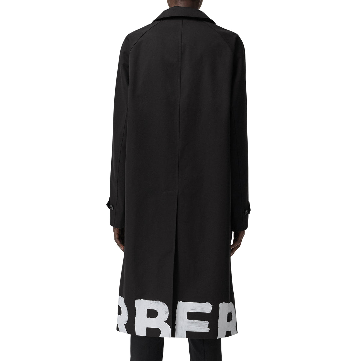 W S BREASTED COAT NOIR