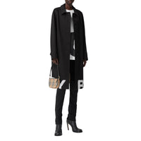 W S BREASTED COAT NOIR