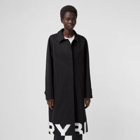 W S BREASTED COAT NOIR
