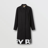 W S BREASTED COAT NOIR