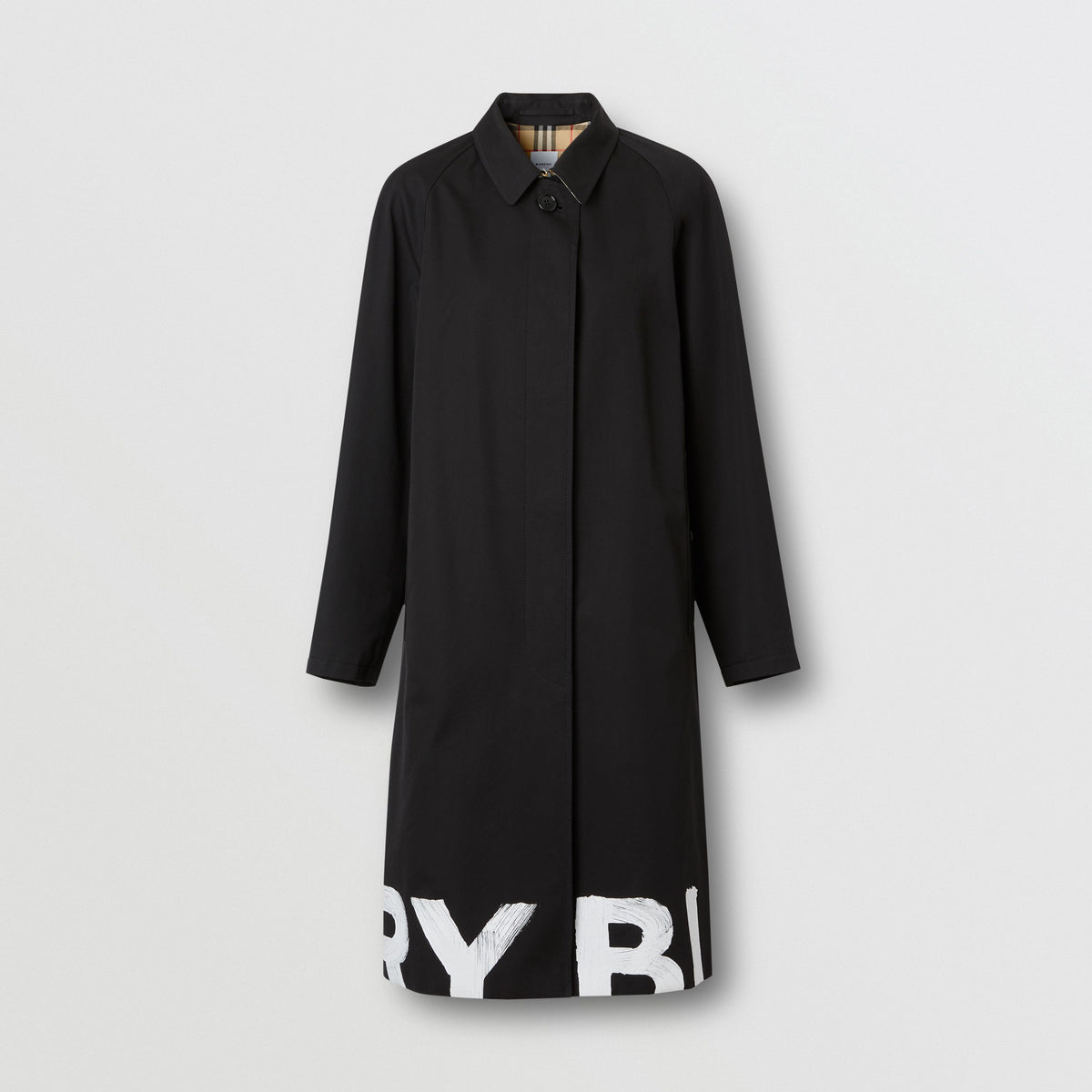 W S BREASTED COAT NOIR