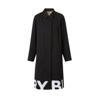 W S BREASTED COAT NOIR