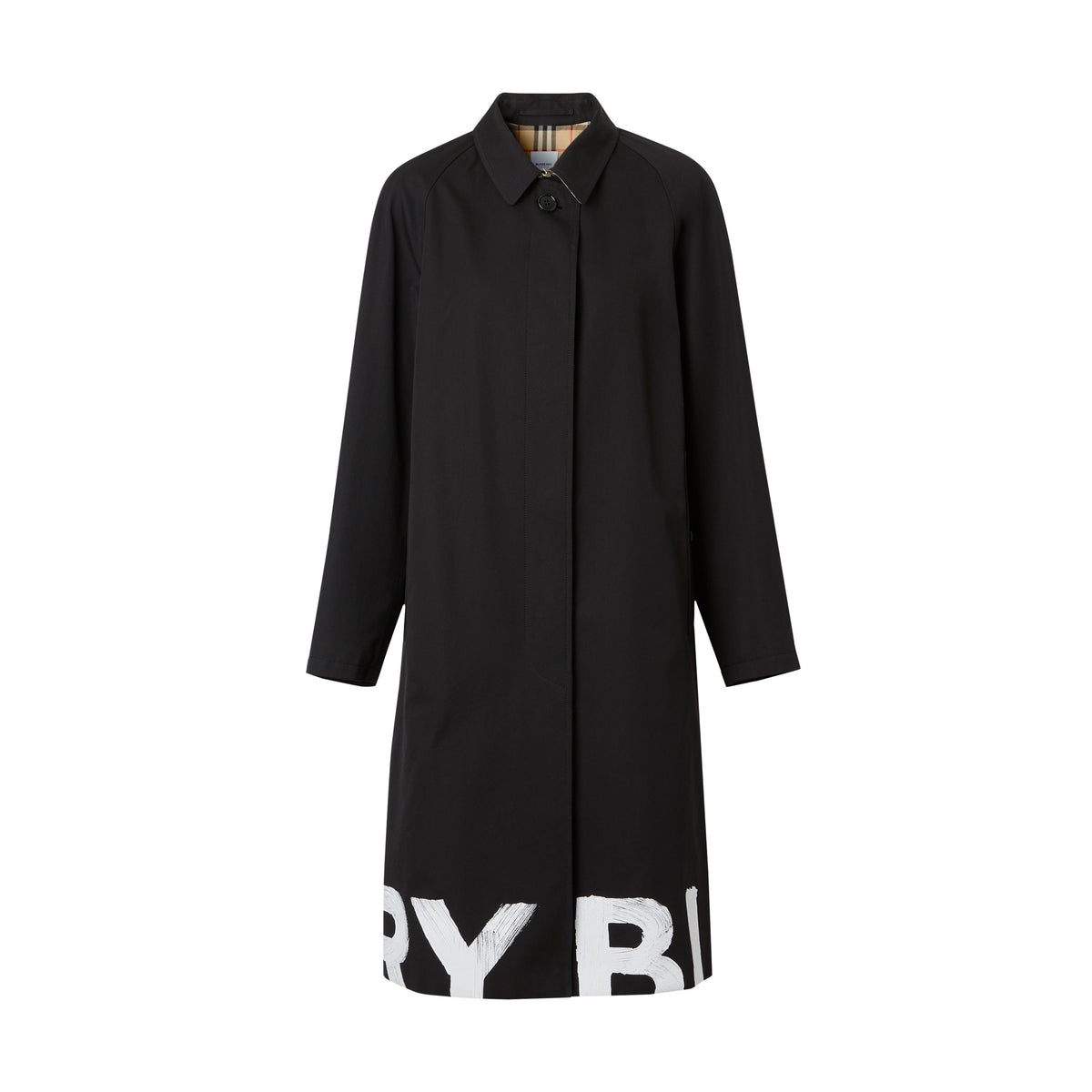 W S BREASTED COAT NOIR