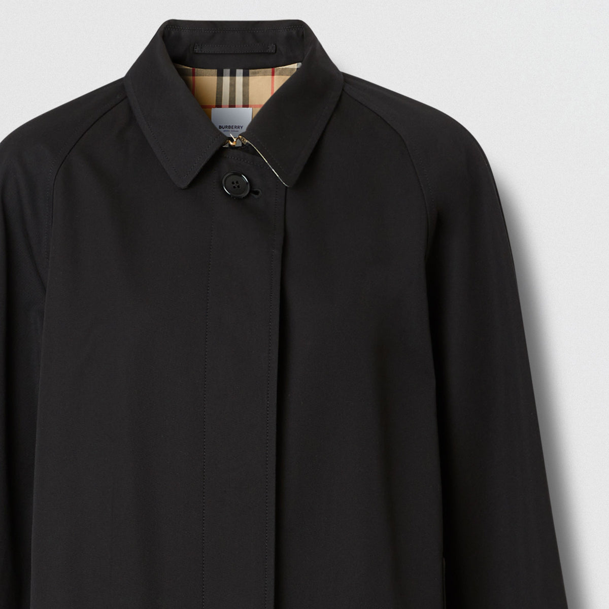 W S BREASTED COAT NOIR