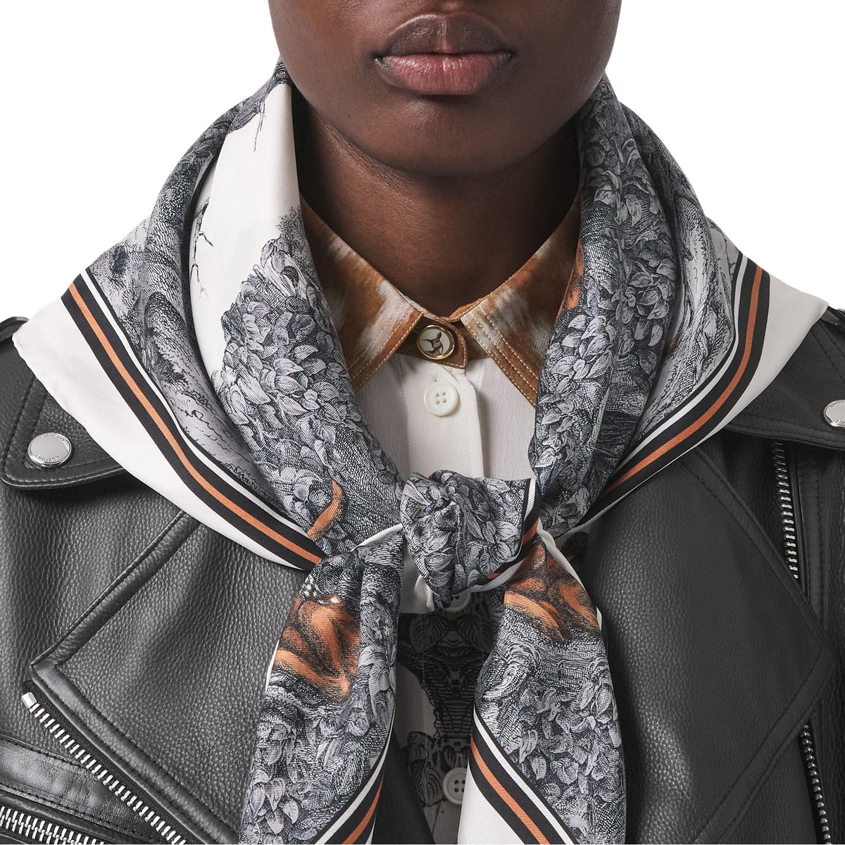 SILK SCARVES NOYER CLAIR