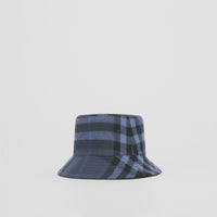 M BUCKET HAT Bleu encre (carreaux IP)
