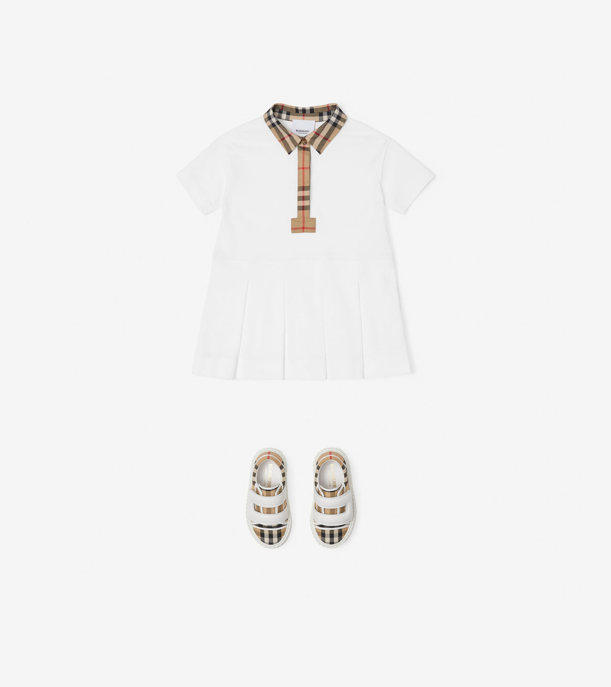 INF GIRL JERSY DRESS BLANC