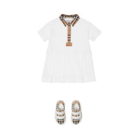 INF GIRL JERSY DRESS BLANC