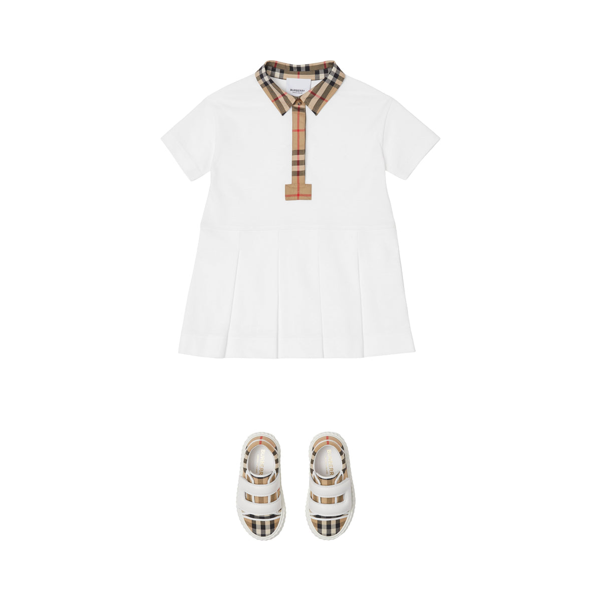 INF GIRL JERSY DRESS BLANC