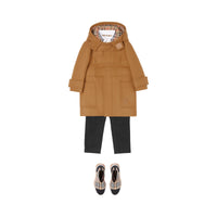 KID BOY COATS SABLE FONCÉ