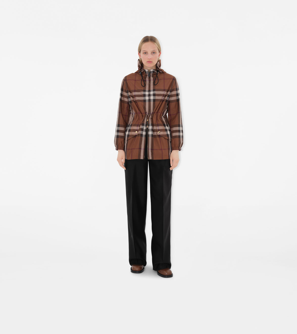 W JACKETS CASUAL CHK BOULEAU FONCÉ BRUN