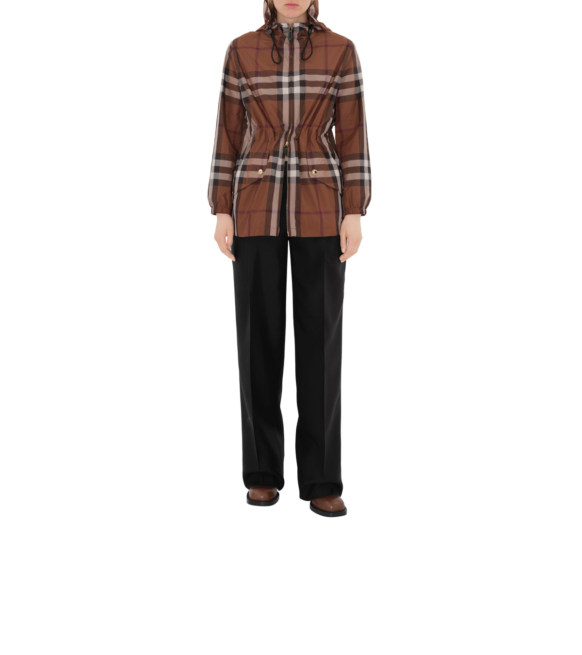 W JACKETS CASUAL CHK BOULEAU FONCÉ BRUN
