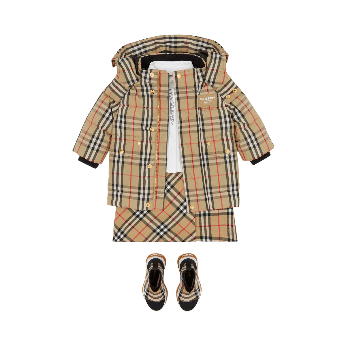 INF BOY PUFFER ARCHIVE BEIGE IP CHK