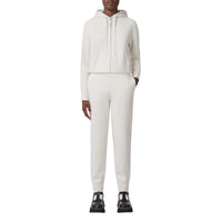 W KNIT FULL ZIP BLANC NATUREL