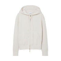 W KNIT FULL ZIP BLANC NATUREL