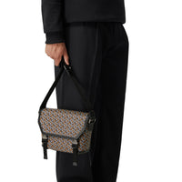 M MESSENGER BAG NOIR/ORANGE