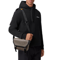 M MESSENGER BAG NOIR/ORANGE